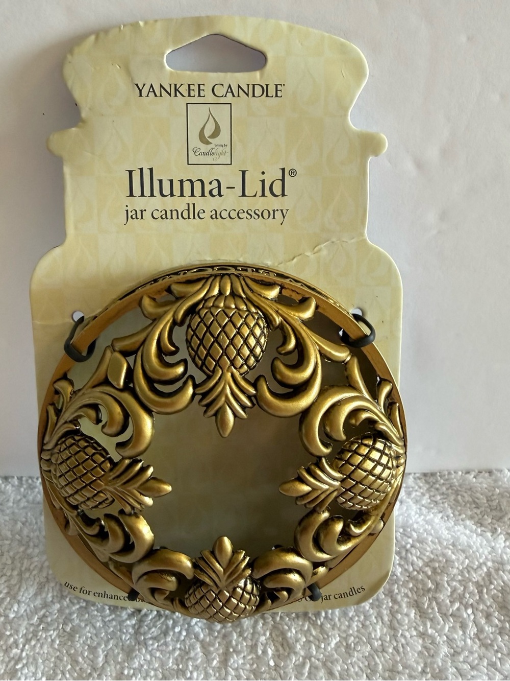 Yankee Candle Gold Ornate Illuma-Lid Jar Accessory
